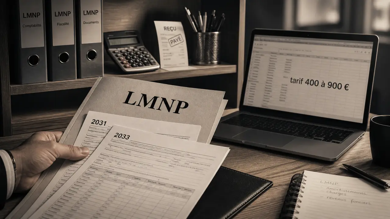 Comptable LMNP tarif 400 à 900 € TTC, variation de prix