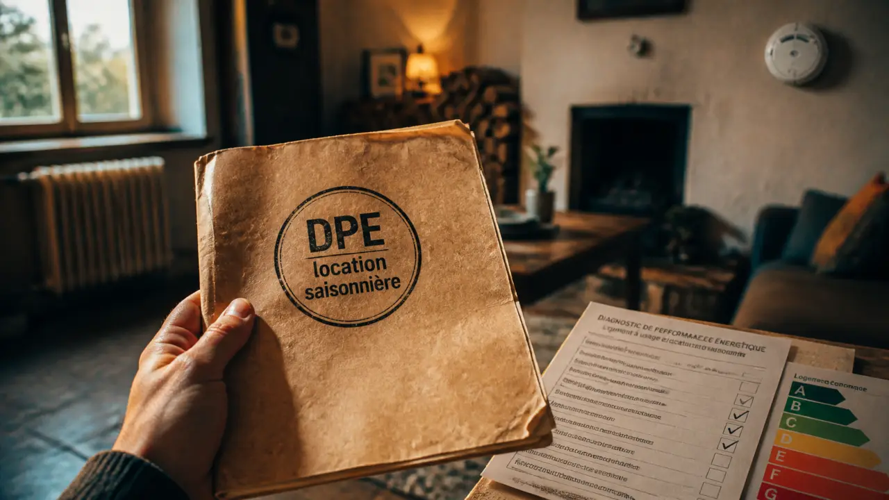 DPE location saisonnière : dossier administratif et étiquette énergie A-G
