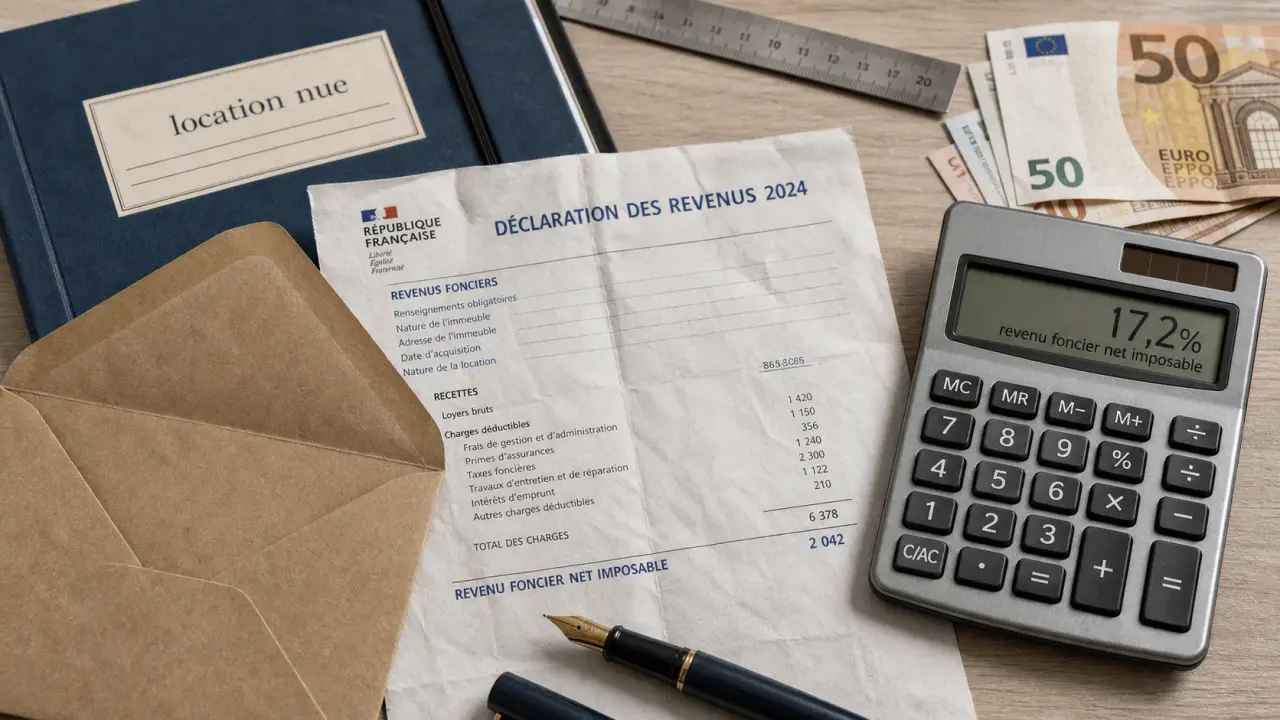 Prélèvements sociaux sur revenus fonciers : calcul 17,2 % sur le net