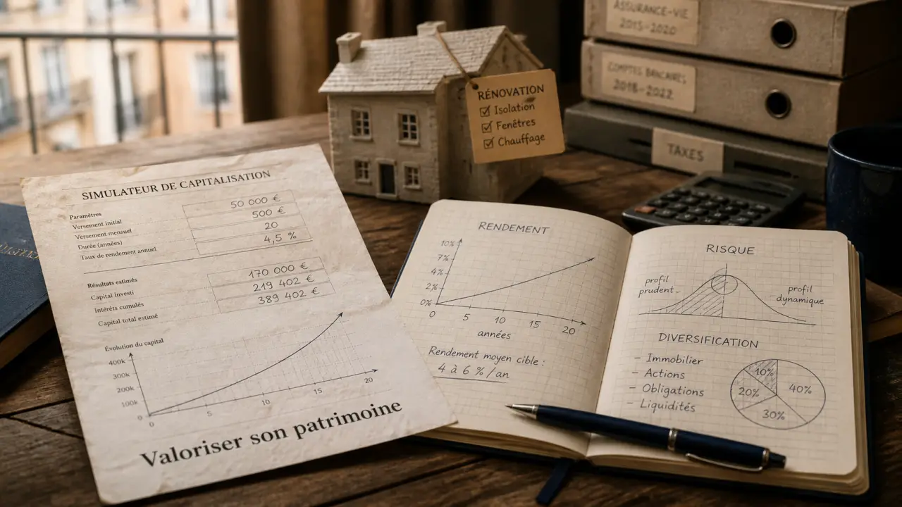 Valoriser son patrimoine : capital et revenus durables, simulation et rénovation immobilière