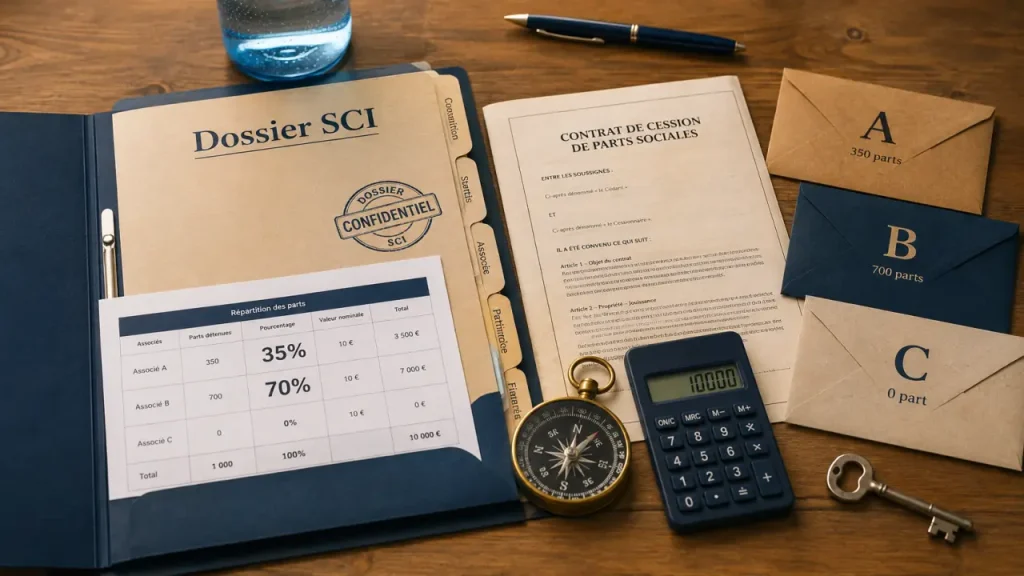 Emprunt sci : calcul capacité, emprunter à deux, parts et contrat