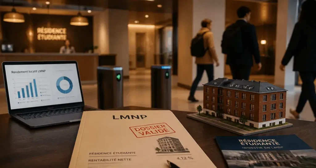 LMNP residence etudiante : rentabilité et gestion déléguée, hall de résidence étudiante