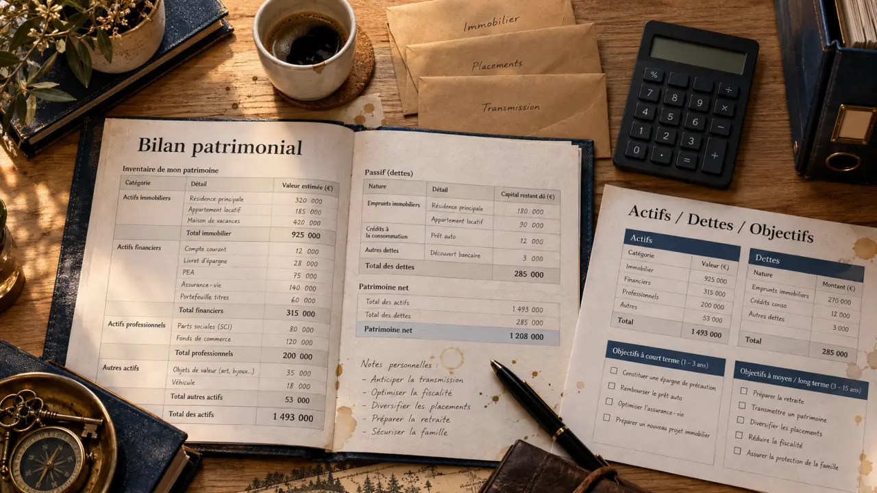 Stratégie patrimoniale : bilan avant de placer son argent
